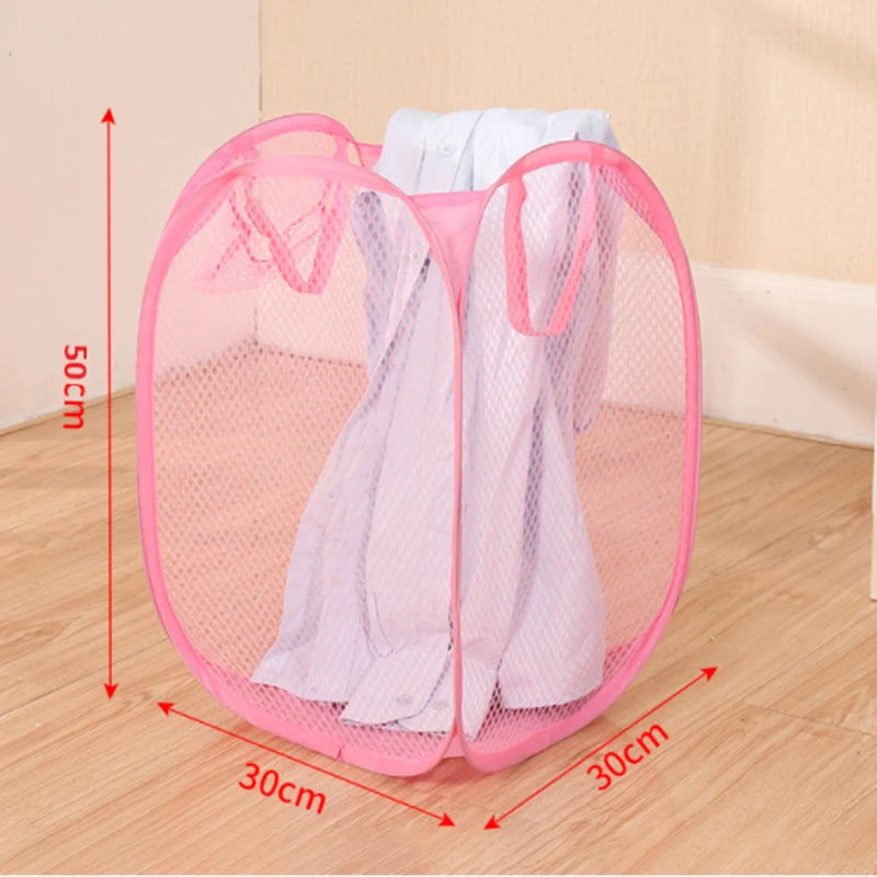 Cesto de Roupa Dobrável 30x50cm – Organizador Multiuso para Roupas e Brinquedos