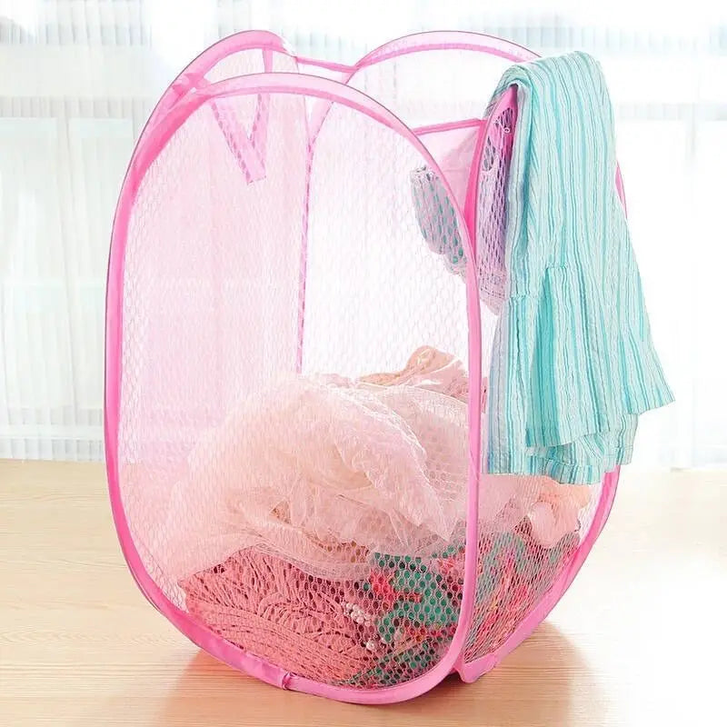 Cesto de Roupa Dobrável 30x50cm – Organizador Multiuso para Roupas e Brinquedos