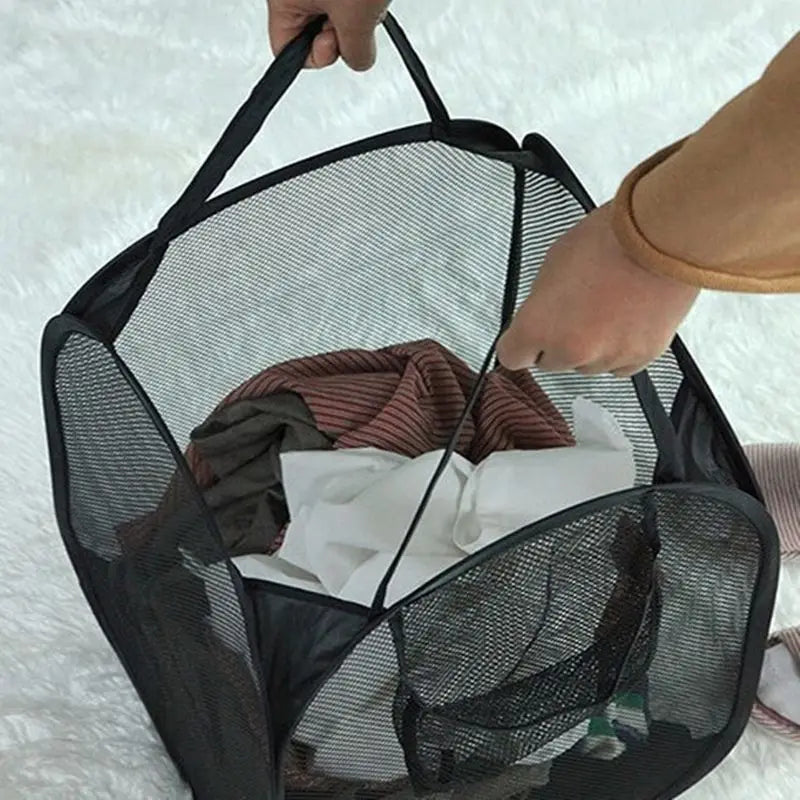 Cesto de Roupa Dobrável 30x50cm – Organizador Multiuso para Roupas e Brinquedos