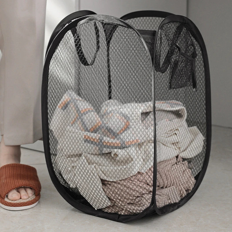 Cesto de Roupa Dobrável 30x50cm – Organizador Multiuso para Roupas e Brinquedos